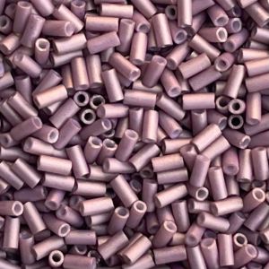 Bugle #1 (3mm) Matte Opaque Antique Rose