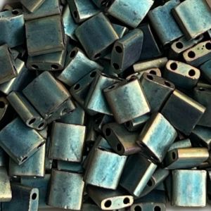 Tila Bead 5mm Matte Metallic Patina Iris