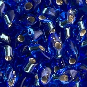 Long Magatama SilverLined Sapphire