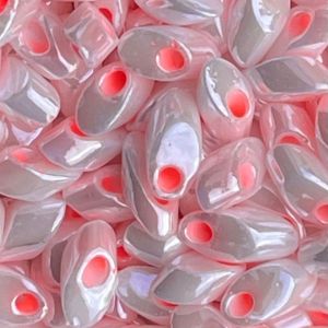 Long Magatama White Pink