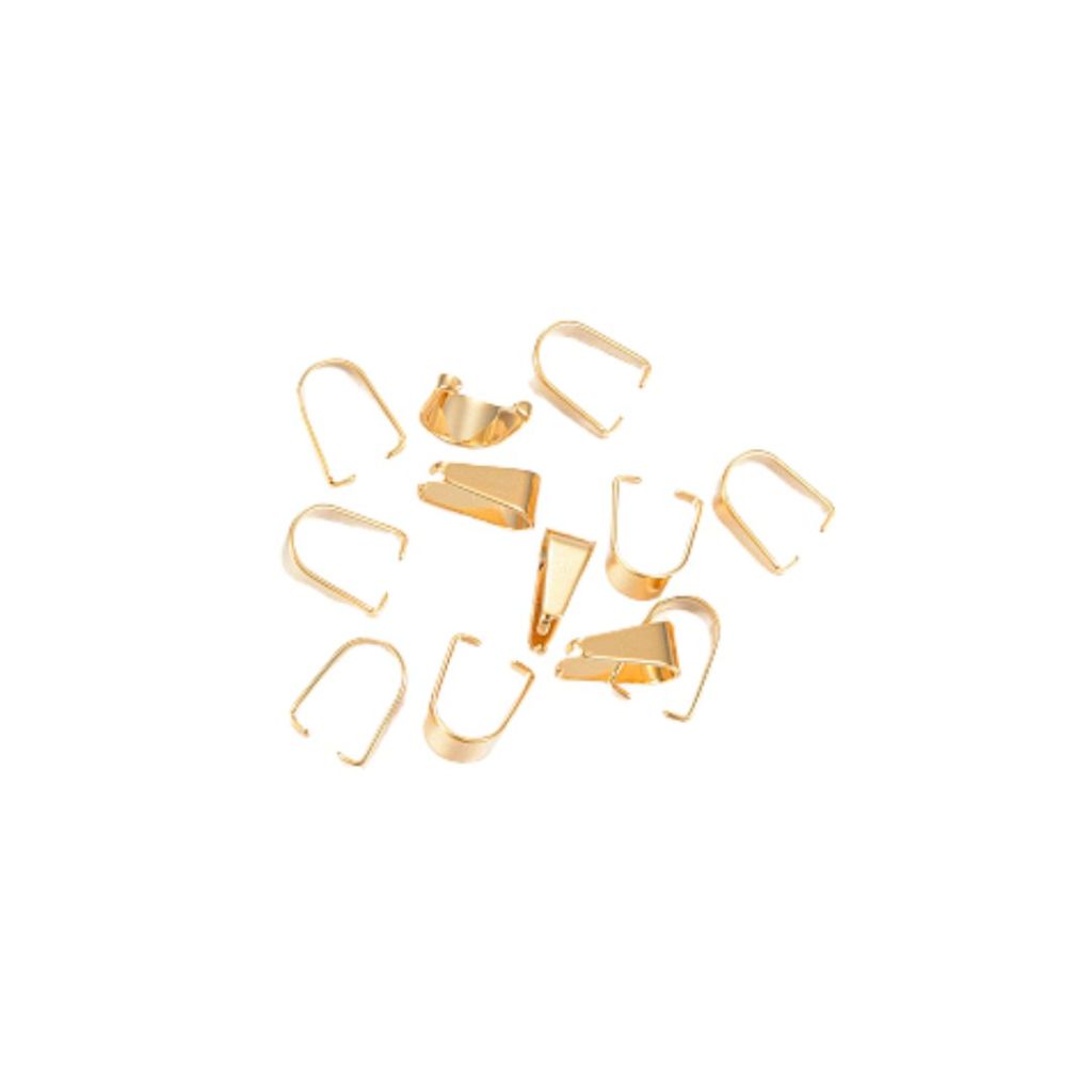 Broche Pasacadena Dije Dorado Acero - 12und
