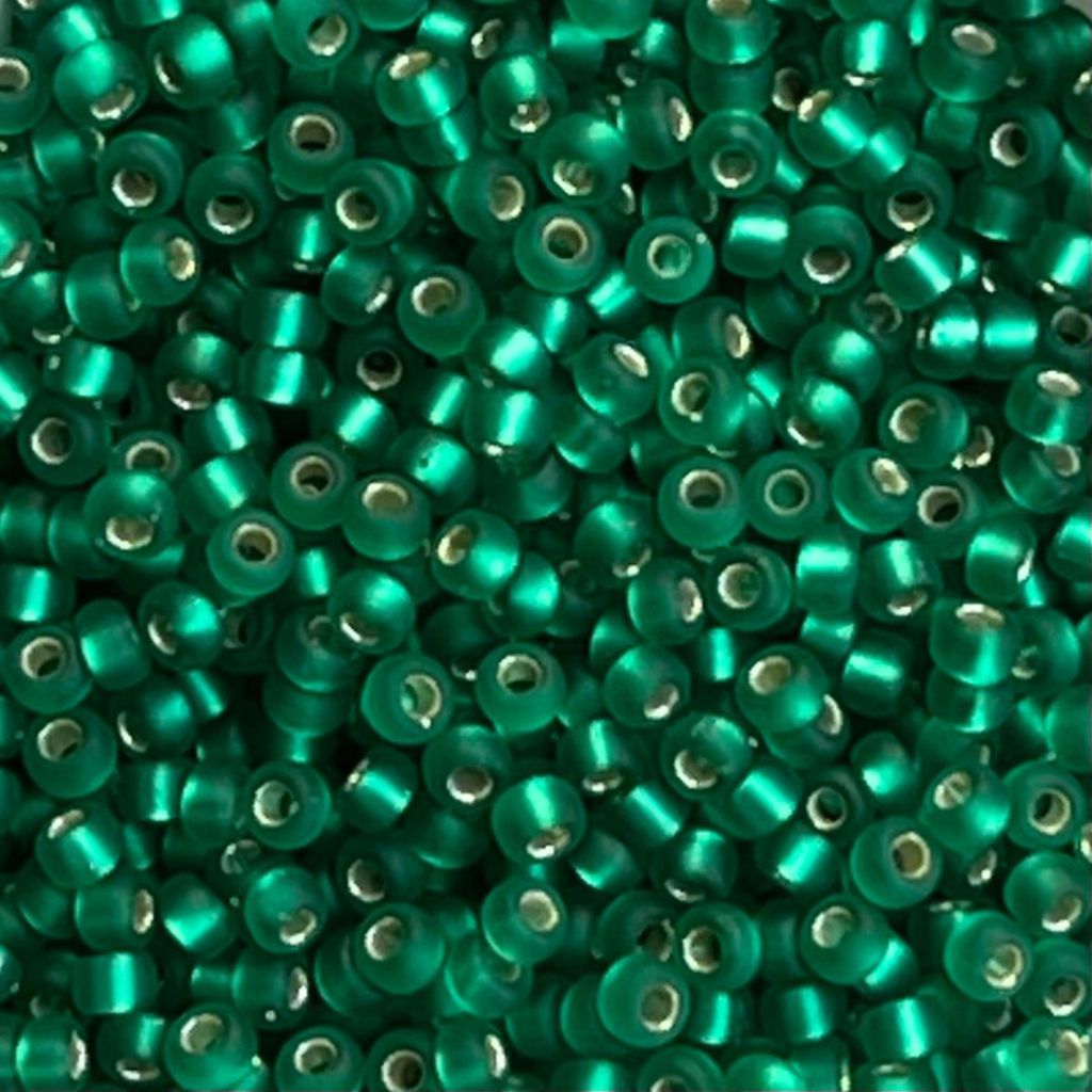 Rocalla Miyuki #11 Matte SilverLined Emerald