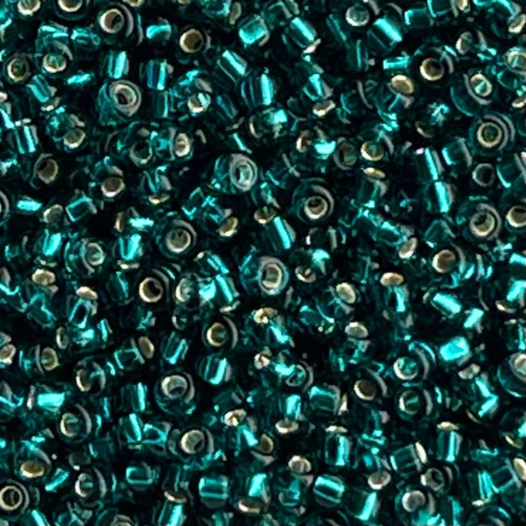 Rocalla Miyuki #11 SilverLined Dark Teal