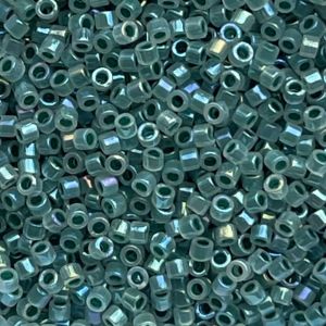 Delica Bead Forest Green Lined Opal AB
