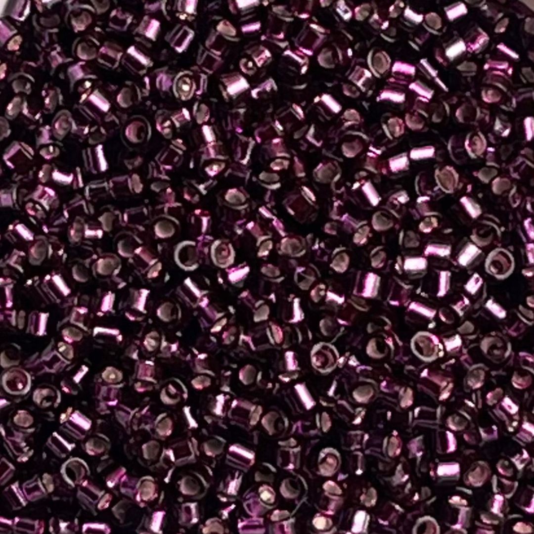 Delica Bead SilverLined Wine: imagen 1