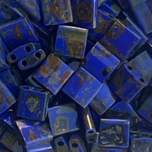Tila Bead 5mm Picasso Cobalt