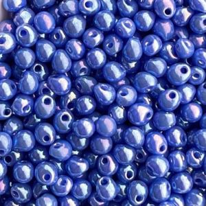 Drop 2.8mm Opaque Lapis  Blue  AB