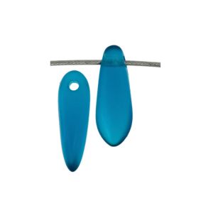 Dagger 3x11mm Transparent Matte Capri Blue 100bds/str