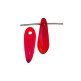 Dagger 3x11mm Transparent Siam Ruby 100bds/str