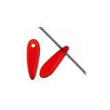 Dagger 3x11mm Transparent Matte Siam Ruby 50bds/str