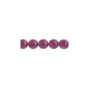 Round Bead 8mm Transparent Amethyst 25bds