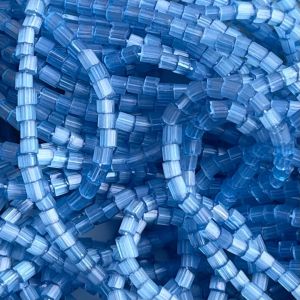 Czech Seed Beads 10/0 2Cut Satin Blue Solgel