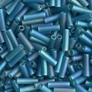 Bugle #2 (6MM) Matte Transparent Teal AB