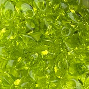 Long Magatama Transparent Chartreuse