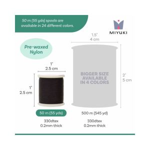 Miyuki Beading Thread Black x 50 Mt