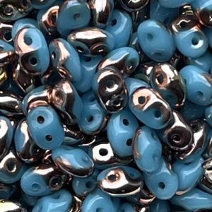 SuperDuo 5x2mm Apollo Blue Turquoise