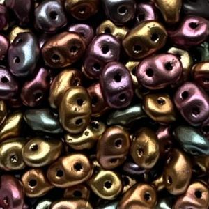 SuperDuo 5x2mm Matte Metallic Bronze Iris
