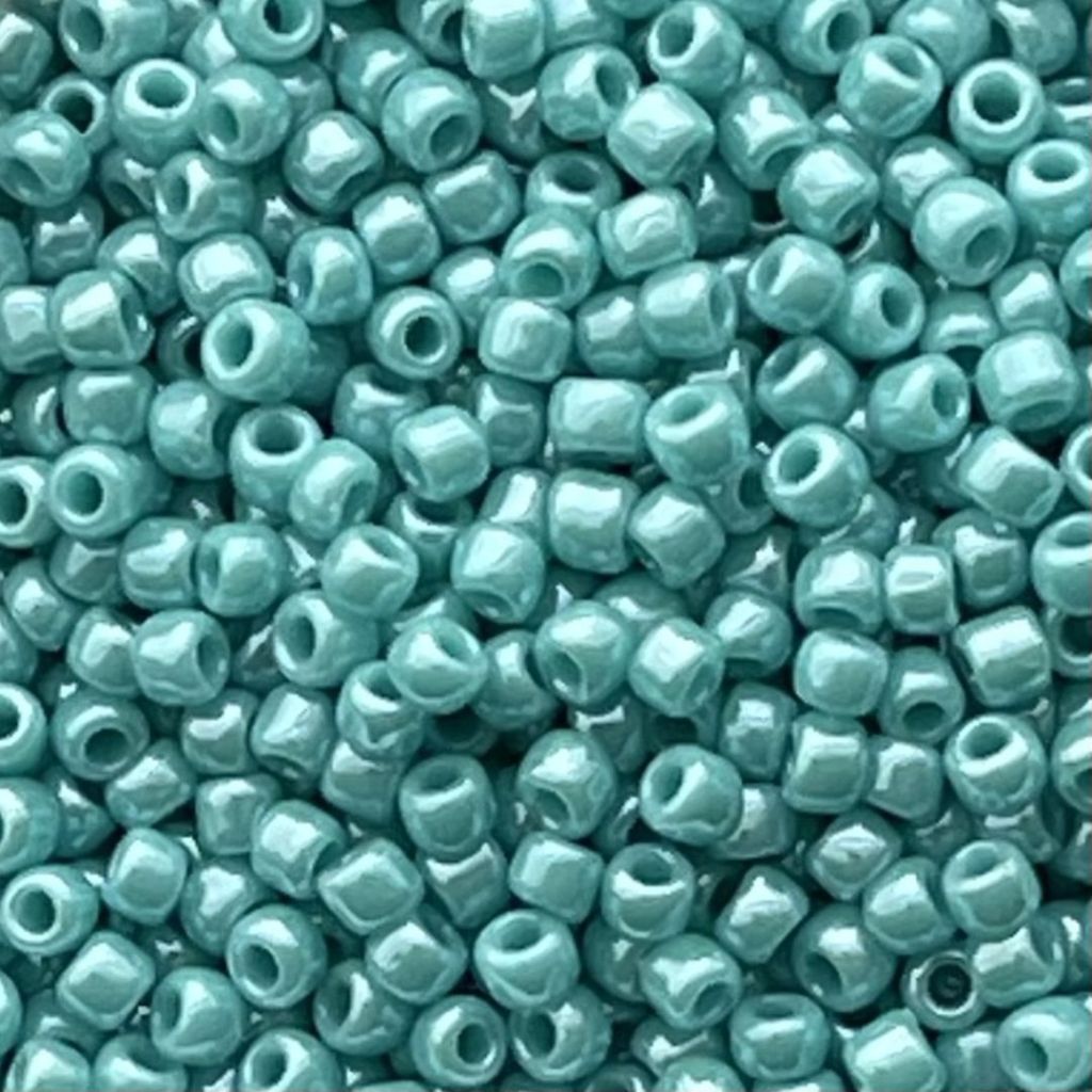 Round #11 Opaque Lustered Turquoise