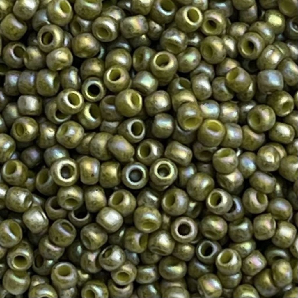 Round #11 Semi Glazed Rainbow Olive